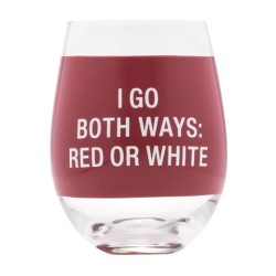 Wine Glass: Both Ways (Maroon)