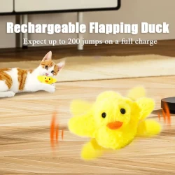 Deluxe Flapping Wing Interactive Electric Cat Toy - Automatic Duck Exercise Companion