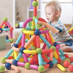 36pcs Magnetic Ball and Stick Set - Colorful & Easy-to-Assemble Gift