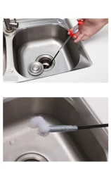 60CM Sewer Dredger Spring Pipe Dredging Tool Household Hair Cleaner Drain Clog Remover Cleaning Tools Household For Kitchen Sink Kitchen Gadgets