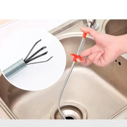 60CM Sewer Dredger Spring Pipe Dredging Tool Household Hair Cleaner Drain Clog Remover Cleaning Tools Household For Kitchen Sink Kitchen Gadgets