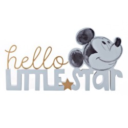 Word Plaque : Mickey Mouse Hello Little Star