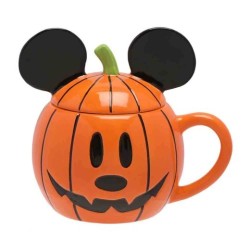 Halloween: Mug With Lid Mickey Pumpkin