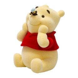 Disney Winnie The Pooh Flocked Figurine