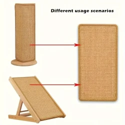 Durable Sisal Rope Cat Scratching Pad – Scratch-Resistant Cat Claw Board for Sofa Protection