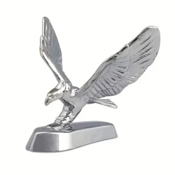 1pc 3D Metal Car Decal - Flying Eagle Hood Ornament Sticker