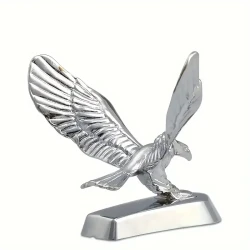 1pc 3D Metal Car Decal - Flying Eagle Hood Ornament Sticker