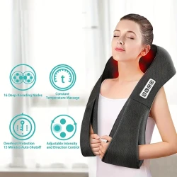Electric Shiatsu Kneading Shoulder Massager with Heat