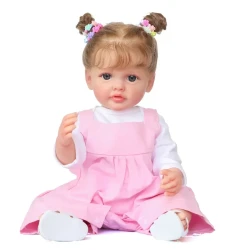 Adorable 55CM/21.7in Soft Silicone Vinyl Baby Doll Toy - Perfect Gift for Kids, Flexible 3D Skin & Visible Layers Painting!, Halloween/Thanksgiving Day/Christmas gift