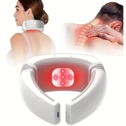 Wireless Knee Massager - Intelligent Vibration Massage & Thermotherapy with LED Touch Control