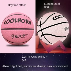 Luminous Basketball - PU Soft Leather, Outdoor Wear-Resistant Non-Slip