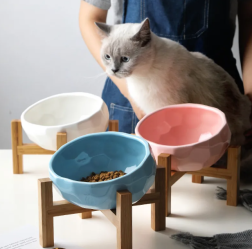 Pet bowl oblique mouth cat bowl food bowl dog bowl method bucket food bowl