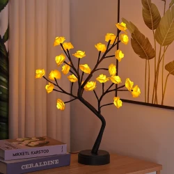 Table Lamp Flower Tree Rose