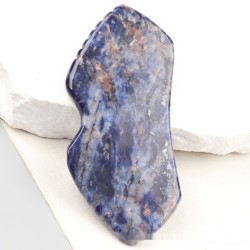 Natural Crystal Blue Grain Stone Beard With Teeth Scrapping Plate