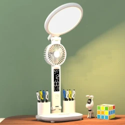 Aesthetic LED Clock Table Lamp