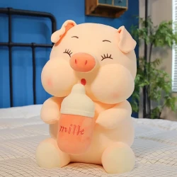 Baby Bottle Pig Ragdoll Plush Toy Doll