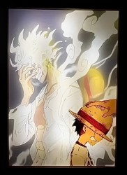 One Piece Luffy Childhood Light Frame