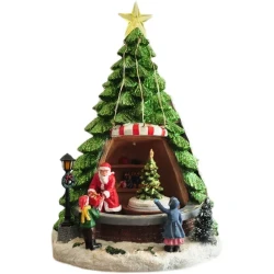 Hand Painted Christmas Tree Toy Music Box Ornament