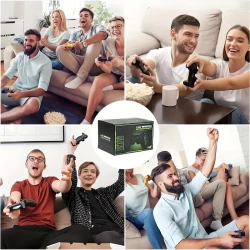 Retro Wireless Game Console with 2.4GHz Controllers, 64GB, 9 Emulators, USB Charging, TV HD Plug & Play System, ESRB Mature, Multiplayer Arcade Gaming, Supports Simulator & Expansion