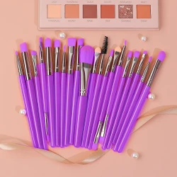 Fluorescent Color Makeup Brush Set