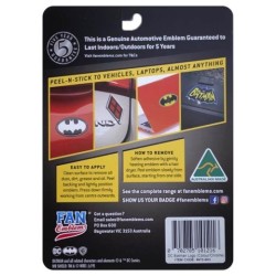 Fan Emblems DC Batman Oval Logo Decal (Black & Yellow)