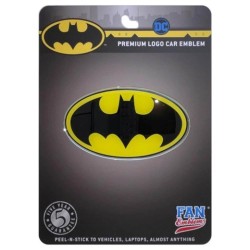 Fan Emblems DC Batman Oval Logo Decal (Black & Yellow)