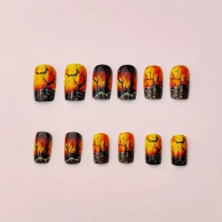 24pcs Halloween Press-On Nails Set