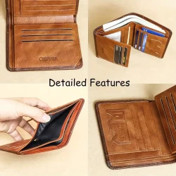 Genuine Leather Rfid Blocking Wallets