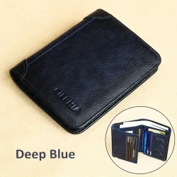 Genuine Leather Rfid Blocking Wallets