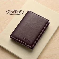 Men's Leather Wallet Anti-theft RFID Blocking