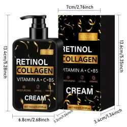 ROZINO Collagen & Vitamin A Cream - Hydrating & Firming Moisturizer (150ml)