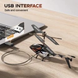 3.5 Channel SYMA Q20 UFO RC Helicopter - One-Key Takeoff/Landing, Gyro Stabilizer, High & Low Speed, Easy-to-Fly Indoor Aircraft for Beginners with Remote Control