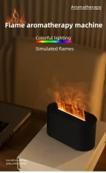 Colorful LED Flame Aromatherapy Diffuser & Humidifier