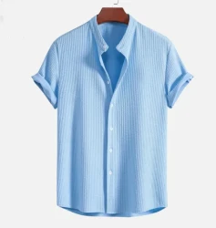 Short Sleeve Loose Shirt Top Summer Men's  Clothing