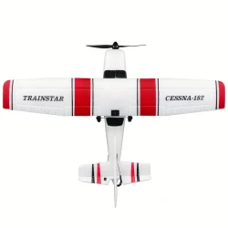 Cessna Model RC Airplane 3-Channel Fixed-Wing Fighter Glider, Foam Toy, Battery Powered with USB Charging, Weather Resistant, Push Button Control, 2.4G Remote, for Ages 14+, Rechargeable Lithium Polymer, 50m Max Altitude, 4m/s Speed - Ideal Gift for Chris