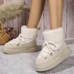 Fashion Lace-up Winter Snow Boots for Women