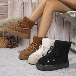 Fashion Lace-up Winter Snow Boots for Women