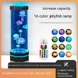 17-Color Changing Jellyfish Lava Lamp - 15-inch with Remote Control