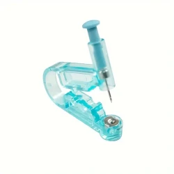 Disposable Plastic Ear Piercing Gun Kit - Self-Piercing Tool with Safety Ear Stud Applicator for Adults