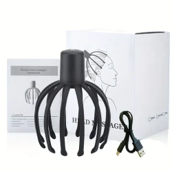 Electric Head Massager & Octopus Scratcher - Stress & Tension Relief