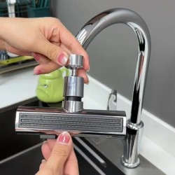 Universal Rotating Waterfall Kitchen Faucet Bubbler