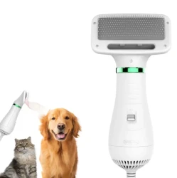 2 in 1 Pet Drying Brush Pet Hair Dryer Comb