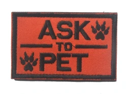 Pet embroidery Velcro