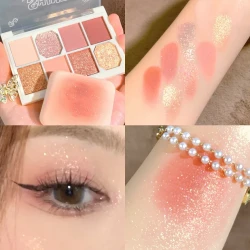 Eight-color Eyeshadow Palette Gentle Milk Tea Color Fairy