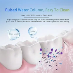 Electric Dental Water Flosser with 800mAh Lithium Battery