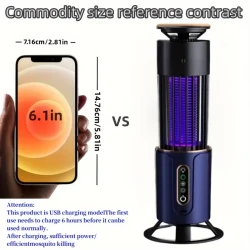 Rechargeable Multi-Functional Mosquito Killer Lamp - USB Powered Bug Zapper