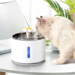 Automatic Pet Cat Water Fountain With LED Lighting