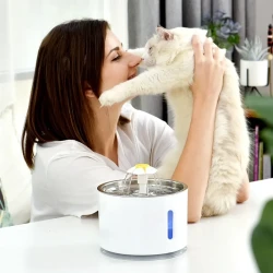 Automatic Pet Cat Water Fountain With LED Lighting