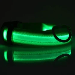 Nylon LED Luminous Pet Collar: Safety & Style for Night Walks