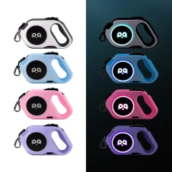 LED Light Automatic Retractable Dog Leash